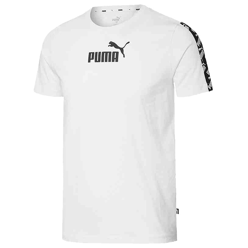 PUMA彪马短袖男装夏季新款圆领白色休闲运动半袖T恤583820-02