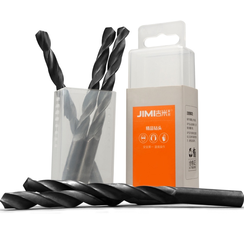 吉米家居 JM-G14309 高速钢麻花钻头手电钻冲击钻头塑料铜铝木工钻电动工具配件9mm5支装