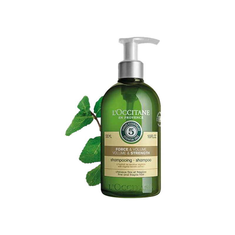 欧舒丹草本强韧丰盈洗发水500ml 欧舒丹洗发水 柔顺护色 受损发质洗发水 丰盈蓬松防毛躁