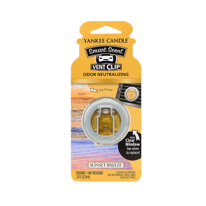 yankee candle扬基车载香氛夹进口香水奔驰宝马车内用出风口香水日落微风Sunset Breeze