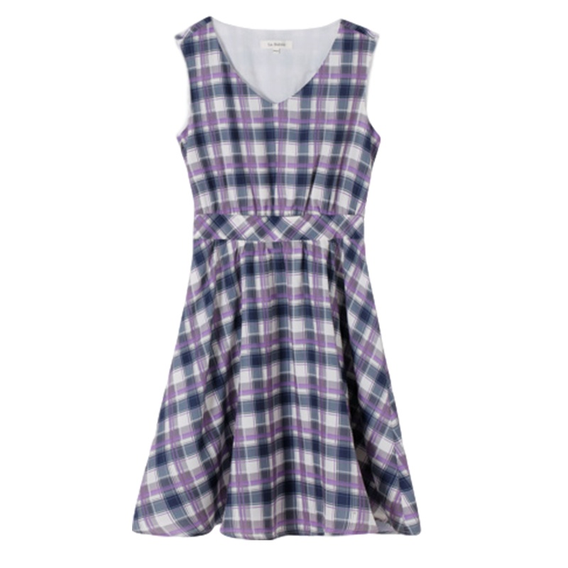 La Babite拉贝缇法国小众桔梗裙子女超仙森系夏季新款法式复古连衣裙