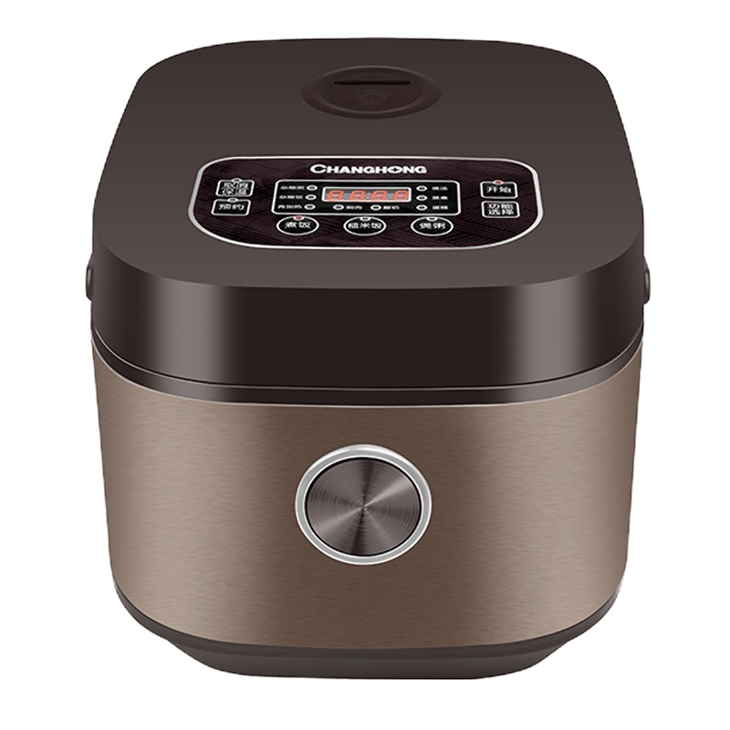 长虹 智能方型电饭煲FB40-XQ4 4L黄金容量轻触微电脑控制简单方便四位数码显示24小时预约 LT