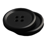 ±0 扣子黑色2cm 100粒/包