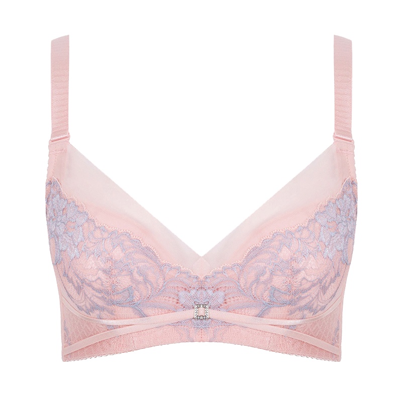 古今透明网纱边性感蕾丝调整型小抹胸聚拢文胸内衣0H2009