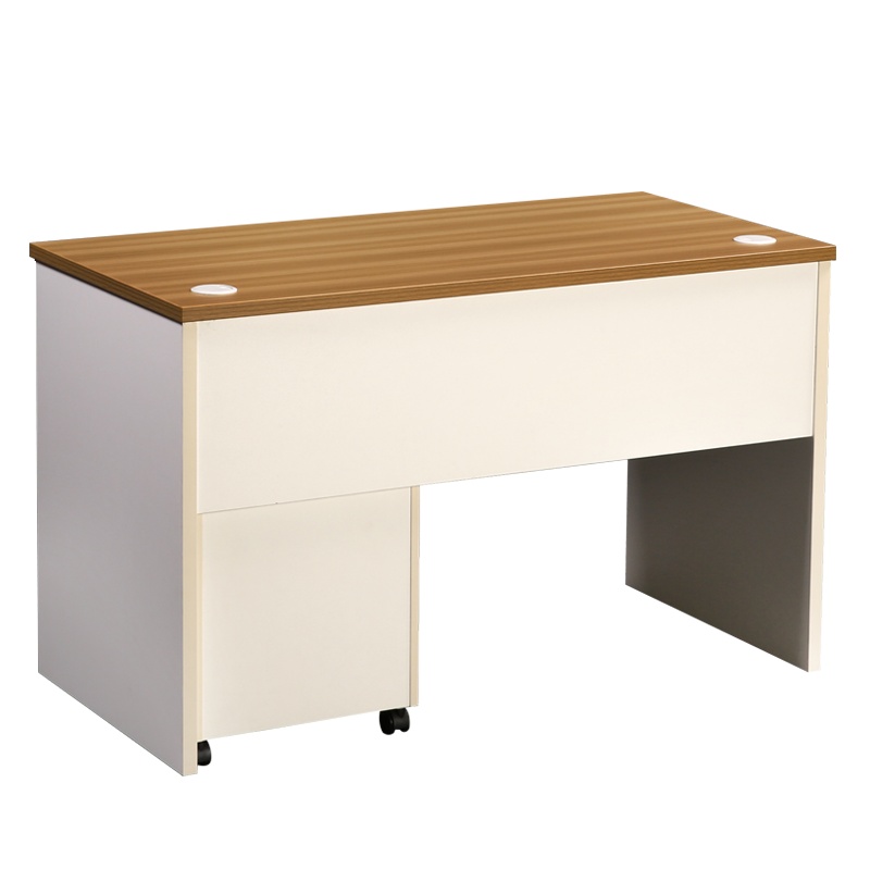 [红心家居]单人电脑桌办公桌环保材料现代简约带移动储物柜