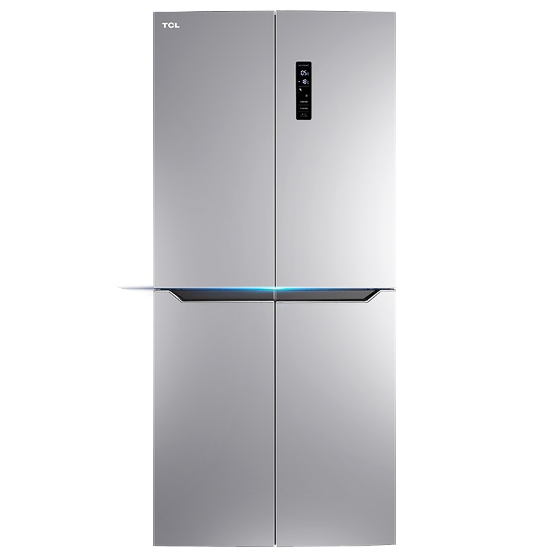 TCL BCD-431WEPZ50 431升多门冰箱 低速变频风冷无霜 十字对开多门电冰箱 LTC蓝光净味(典雅银)