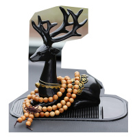 汽车摆件小鹿一鹿平安车内饰品一路平安高档车饰车上装饰可爱车载