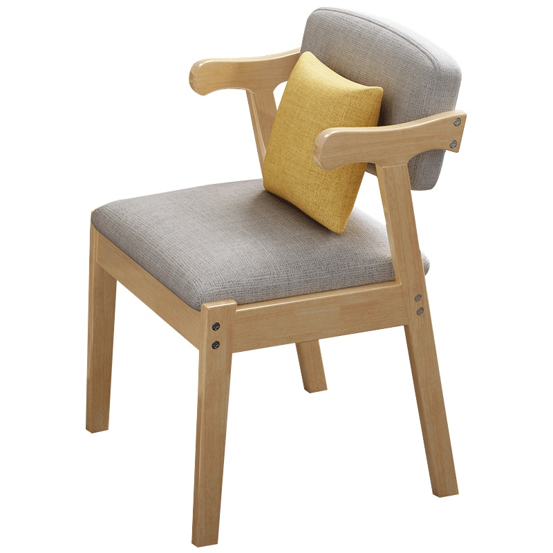 锐取 北欧实木书桌椅子组合现代 简约学习椅家用靠背椅电脑椅休闲餐椅书桌椅