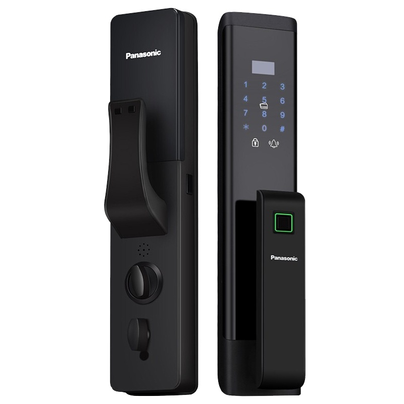 松下智能密码锁X3111A-B全自动霸王锁体防盗门指纹刷卡钥匙电子锁