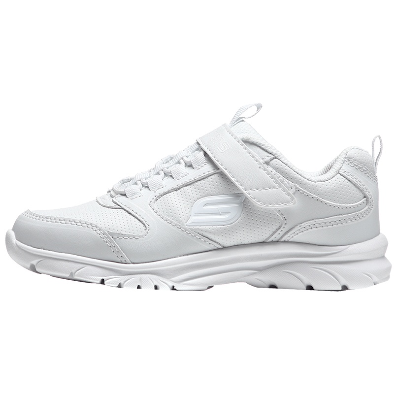 .Skechers斯凯奇女大童休闲鞋白色低帮运动鞋82275L