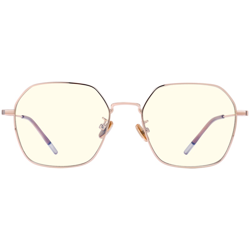 帕森(PARZIN)防蓝光眼镜 宋祖儿明星同款金属多边形防辐射眼镜框架 男女通用 电脑护目镜15751L