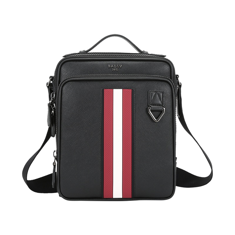 巴利 BALLY 男士 涂层牛皮革手提单肩斜挎包MACKAO