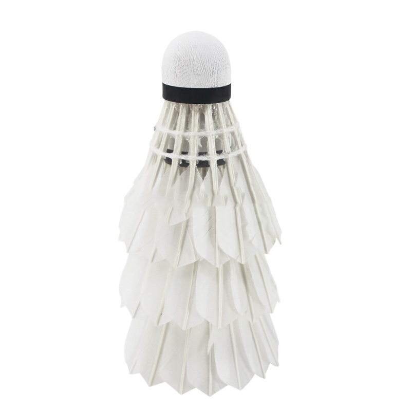 红双喜 DHS羽毛球03软木球头 白色 3只装 白色