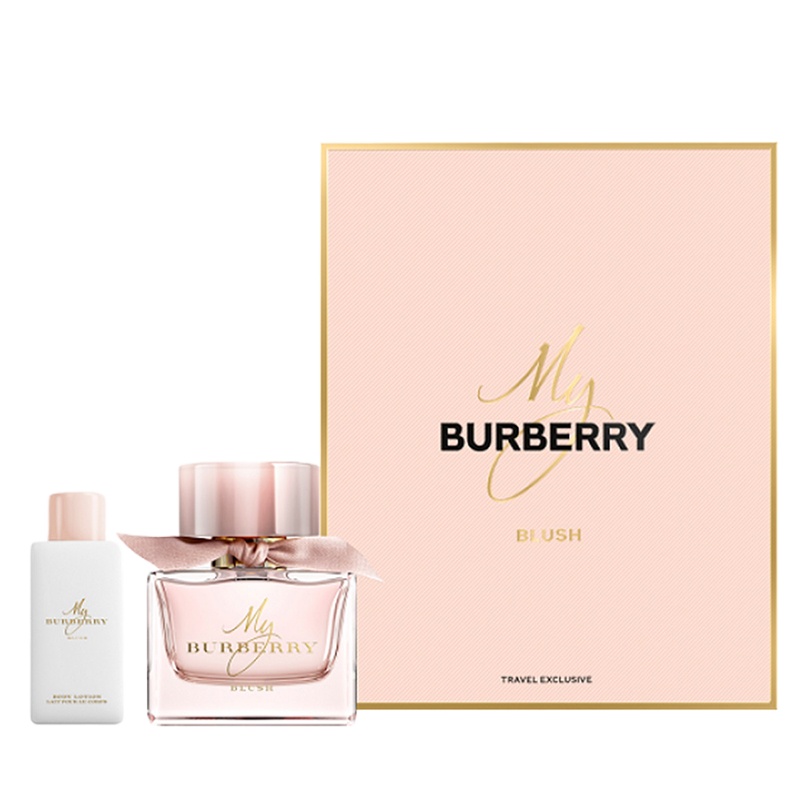 英国 Burberry 博柏利 花之绯女士香水套装EDP:香水香氛90ml+身体乳75ml