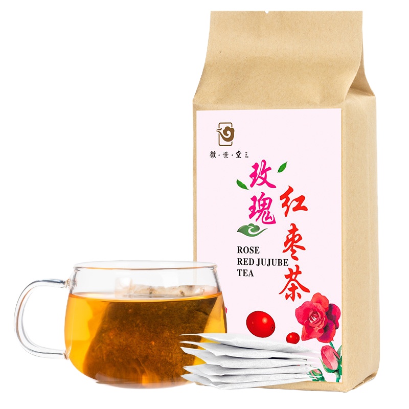 【拍一发二】玫瑰红枣茶 花草茶花果茶袋泡茶