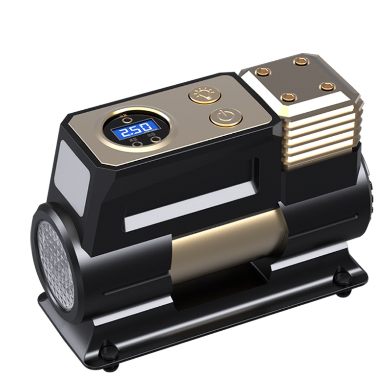 尤利特(UNIT)车载充气泵电动高压小型汽车轮胎打气筒轿车用充气泵便携式数显款YD-380S带收纳包+延长管