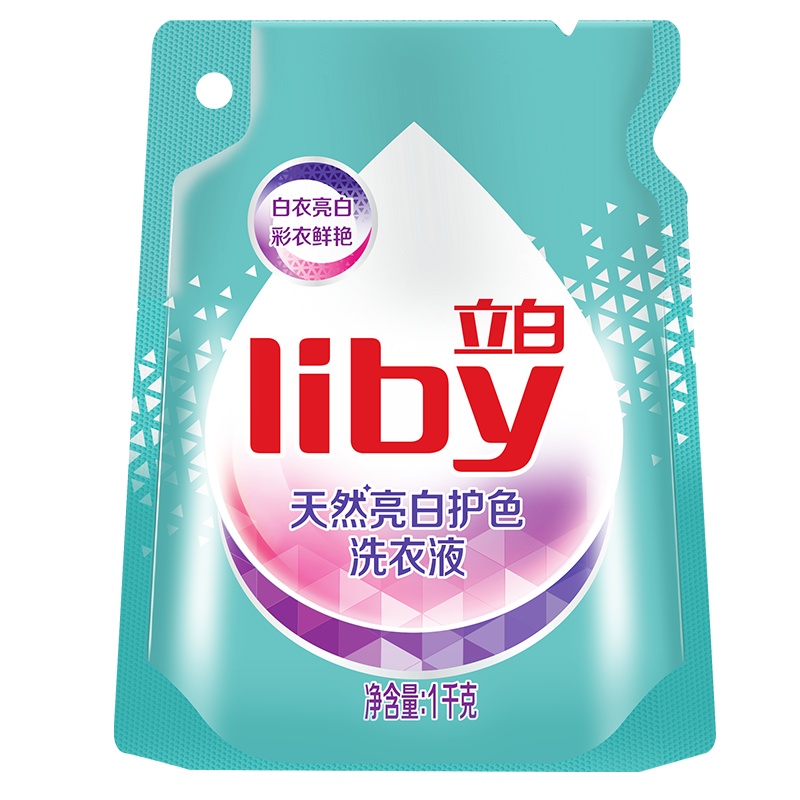 立白洗衣液1kg天然亮白低泡深层去渍易漂洗