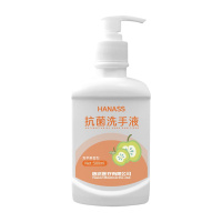 海纳斯(HANASS)水洗洗手液500ml 深层清洁温和滋润家庭装洗手液 按压瓶青苹果香型(5瓶装)