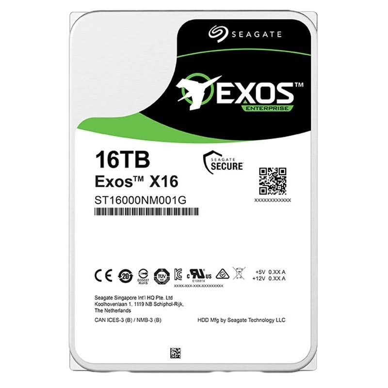 希捷16TB 256MB 7200RPM 企业级硬盘SATA接口银河Exos X16系列(ST16000NM001G）