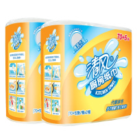 清风厨房卷纸吸油吸水卷纸4卷家庭实惠装油炸擦油厨房料理专用纸巾