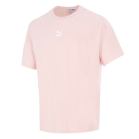 PUMA彪马短袖T恤男装2021夏季新款圆领粉色休闲运动服半袖533100
