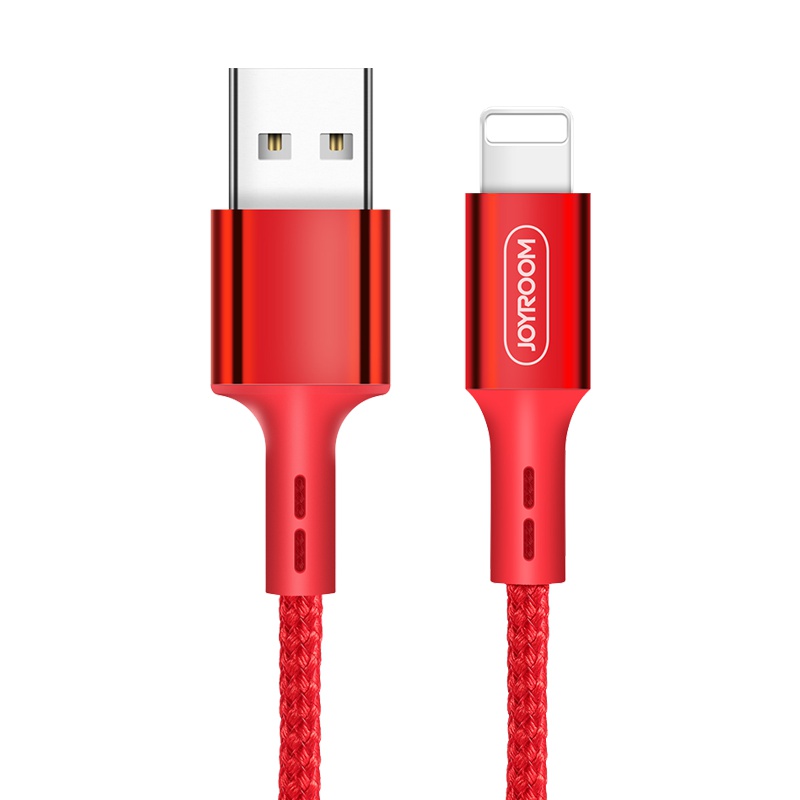机乐堂 苹果数据线 编织尼龙耐用 支持iPhoneXS/max/6s/7p/8plus/xr/iPad 1米 红色