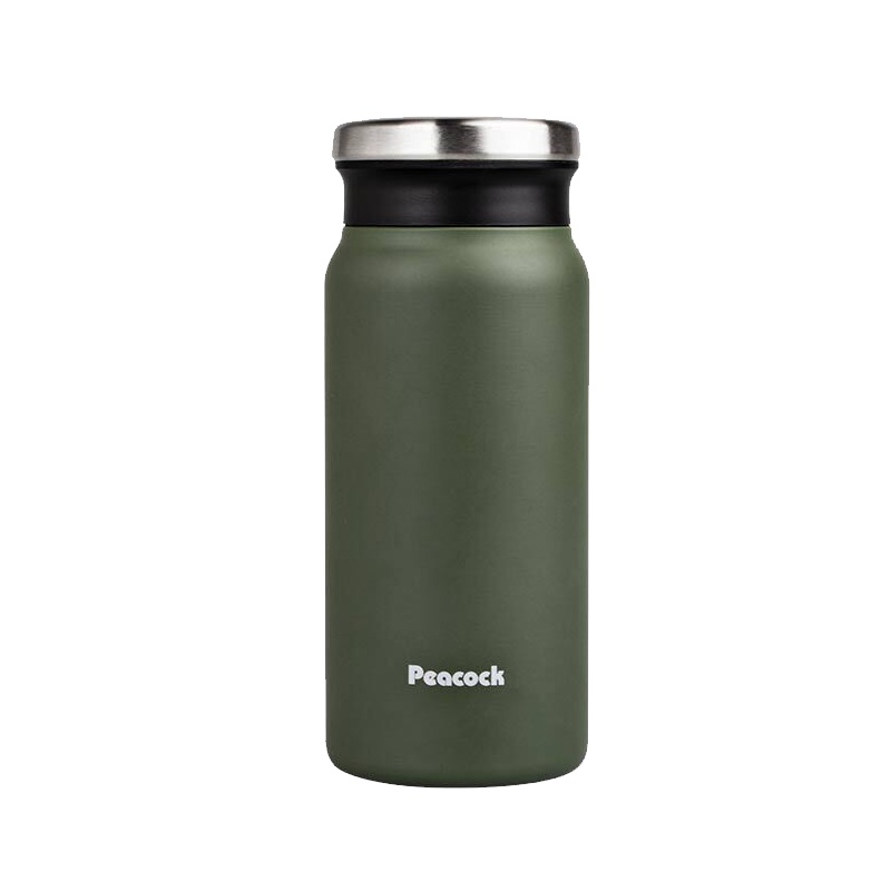 日本孔雀(Peacock)保温杯DVZ-40 车载水杯304不锈钢时尚轻量保温杯商务办公白领水杯子400ml 绿色