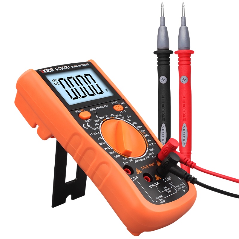 胜利仪器 VICTOR VC890C+充电套装 2万电容多功能防烧数字万用表
