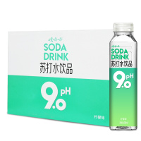 [娃哈哈官方]娃哈哈pH9.0苏打水500ml*15瓶饮品柠檬味碱性整箱饮用水