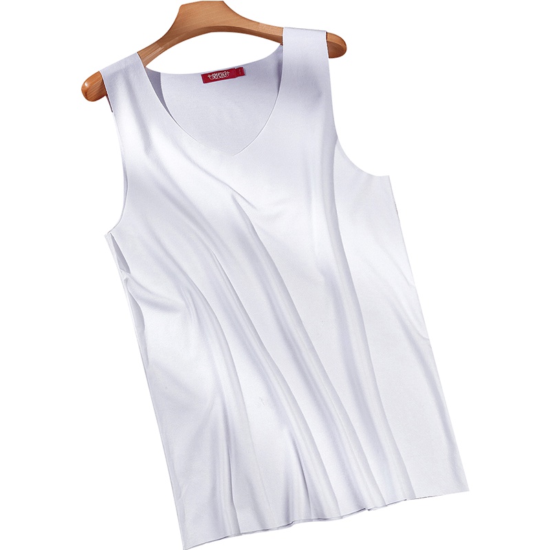 莫代尔 男士V领背心舒适莫代尔面料 打底衫背心