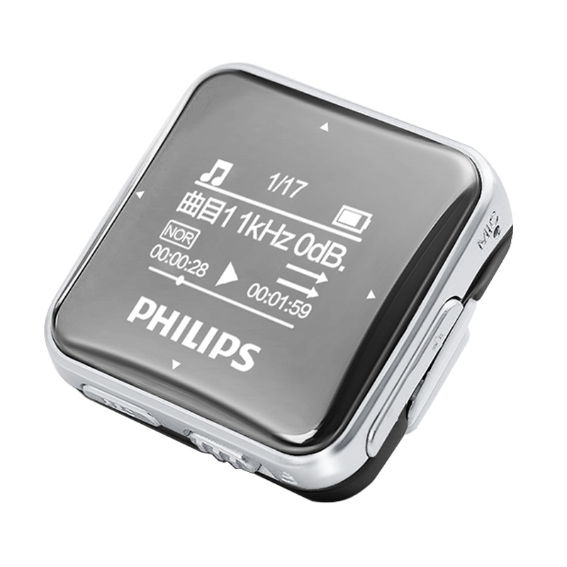 飞利浦(PHILIPS)MP3音乐播放器SA2208小型便携式随声听学生英语听力学习HiFi 黑色