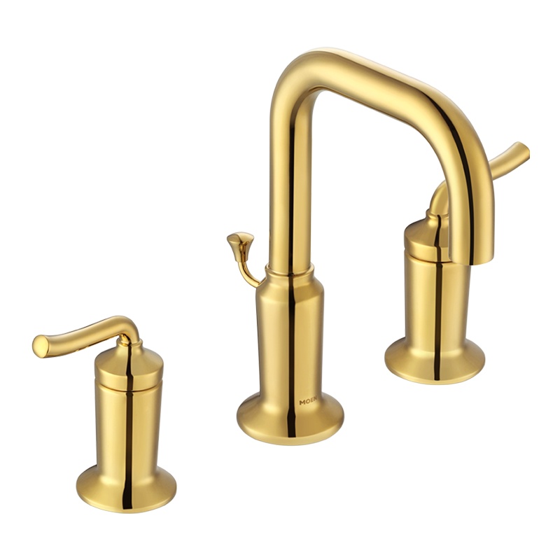 16228P摩恩冷热面盆龙头洗手池三孔双把手洗脸盆水龙头商场同款