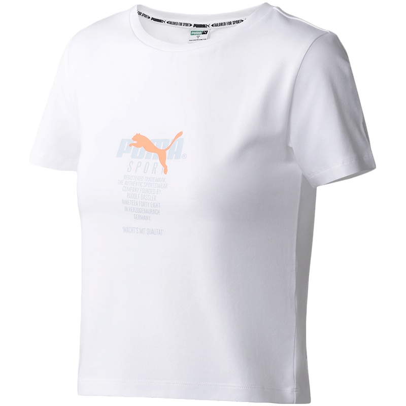 PUMA彪马女装运动服休闲圆领短袖T恤598268