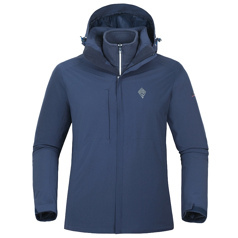 诺诗兰（NORTHLAND）户外运动男女情侣款保暖防泼水套绒三合一冲锋衣两件套三穿冲锋衣