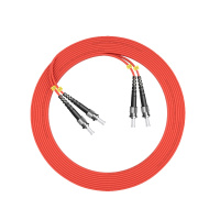 千天(QANTOP)光纤跳线 电信级光纤熔接收发器尾纤 光端机适用ST-ST多模双芯- QT-GXTX185