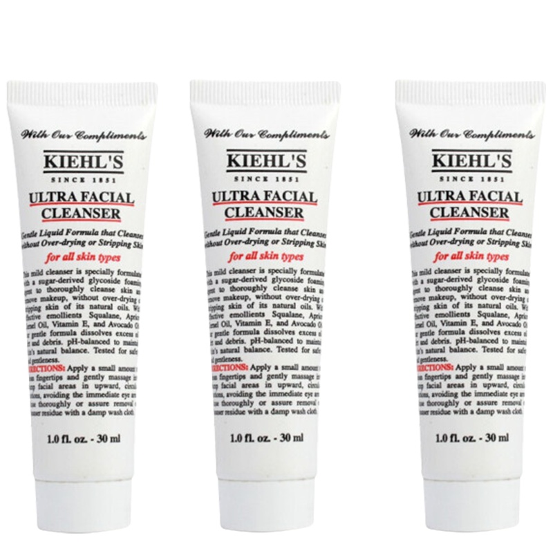 科颜氏(Kiehl's) 高保湿洁面啫喱30ml*3