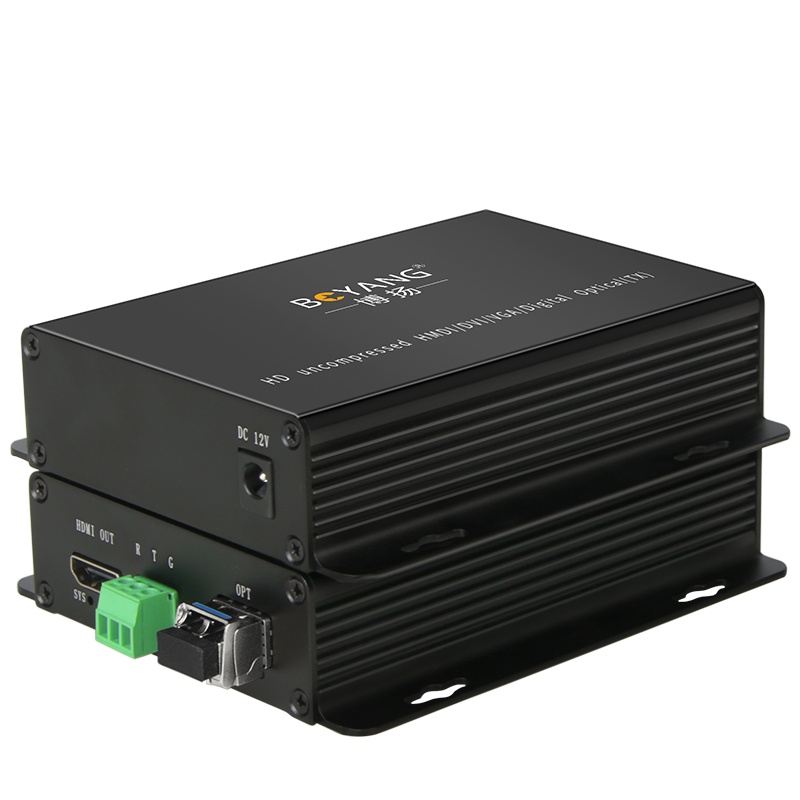 博扬 非压缩4K HDMI视频光端机4096*2160P@60Hz 1路HDMI2.0延长器转换器一对BY-4KH2.0