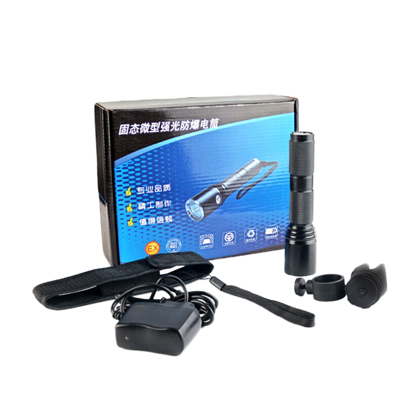 谋福 CNMF 头灯固态防爆手电 固态微型强光电筒 佩戴式防爆照明灯 消防员头盔灯 led充电款