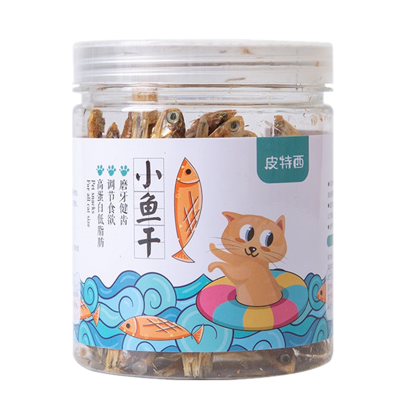 小鱼干猫零食幼猫猫咪零食野生淡水无盐冻干猫吃的鱼宠物猫粮增肥
