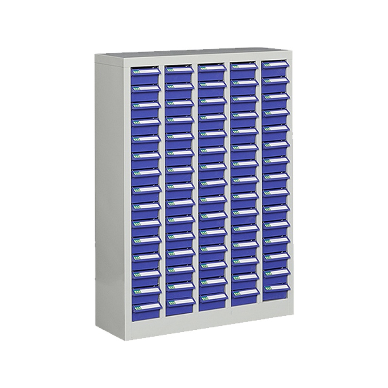 臻远零件柜抽屉式工具柜 75抽蓝色无门小号