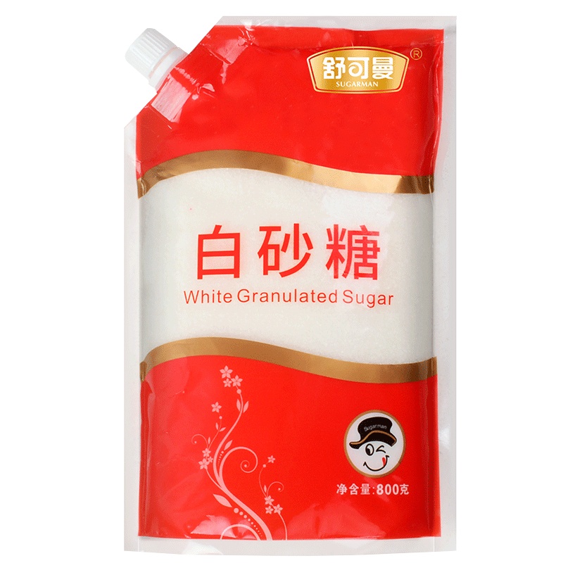 舒可曼白砂糖800克/袋装 细白糖带盖易保存 调味品 舒可曼(SUGARMAN)出品