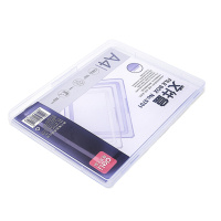 得力A4透明文件盒(235*310*20mm/透明蓝/PP)5701