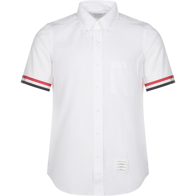 汤姆·布朗 THOM BROWNE 男士 棉质短袖衬衫MWS252F 00572