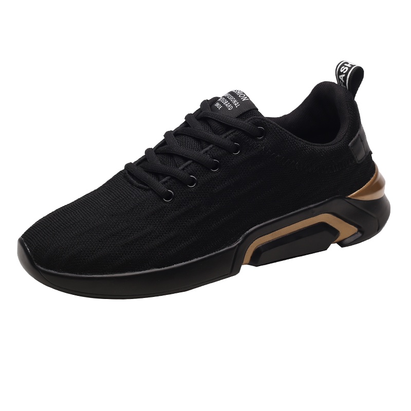 艾斯臣Acesc 秋季新款透气百搭男款跑步运动鞋休闲男鞋轻便飞织鞋