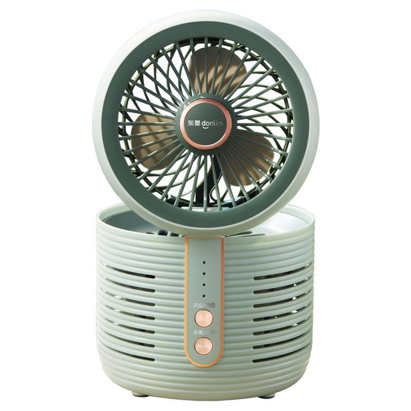 东菱(DonLim)电风扇家用台式小型 空气净化 桌面电风扇迷你空气净化器DL-1408 薄荷绿