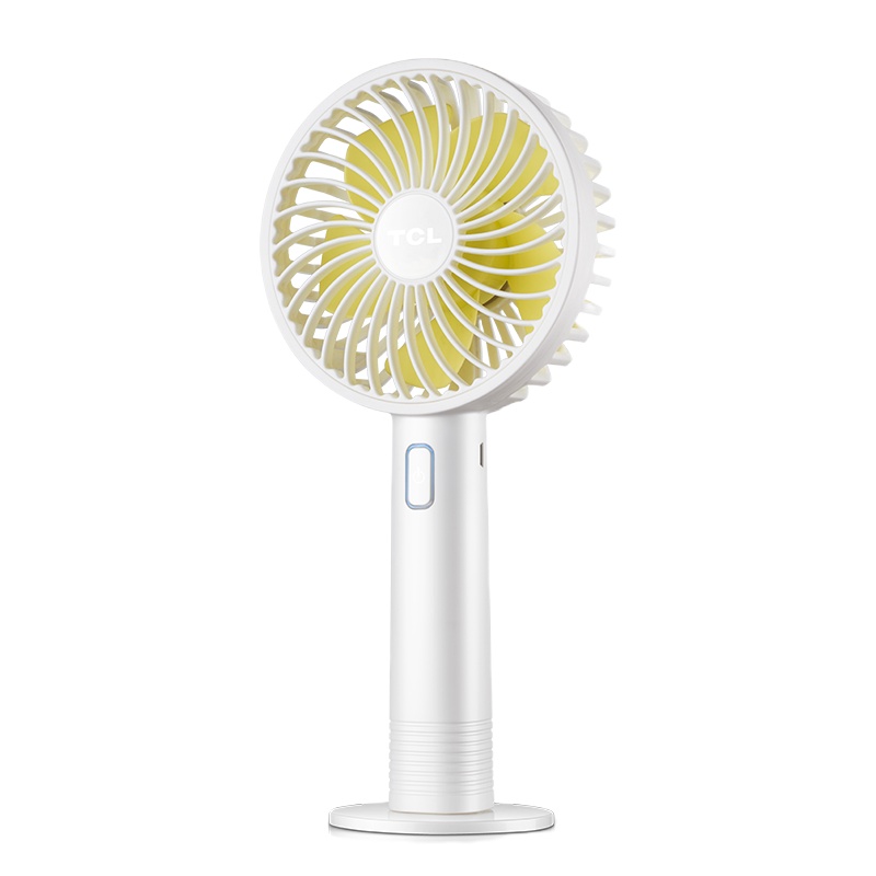 TCL风扇迷你床上桌面静音学生宿舍寝室台式夹扇办公室手持小电风扇 TFL-H1(白)
