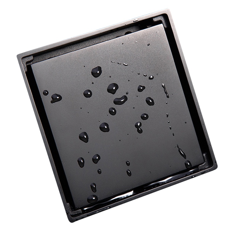 潜水艇地漏全铜黑色长条卫生间隐形浴室厕所淋浴房下水道防臭器旗舰店正品