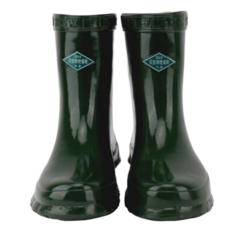 双安 35kv绝缘靴 电工防触电橡胶雨靴 高压中筒电工鞋 41