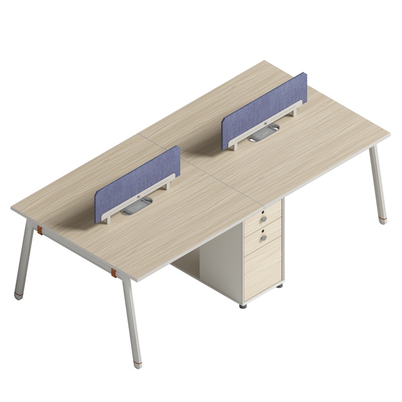 匡大办公桌 现代简约员工桌 2.4米4人位职员桌 KDT-13B2405