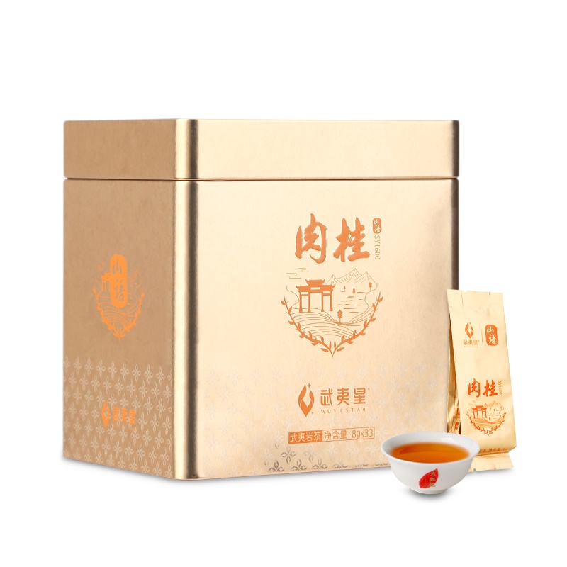武夷星山语SY1600正岩肉桂茶叶礼盒装264g坑涧肉桂特级武夷岩茶叶